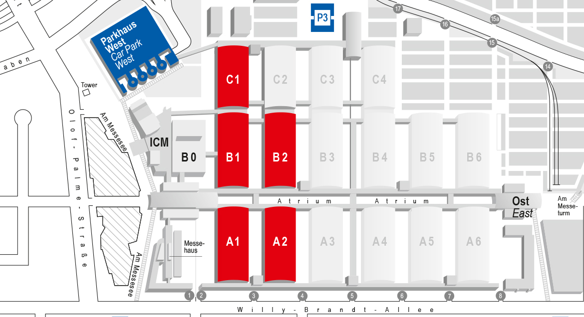 Map of the exhibition ground